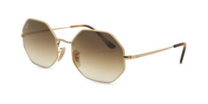 Hexagonal Flat Lenses Dorado/Marrón Degrade